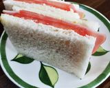 薄切りトマトとハムのサンドイッチ☆彡作り方4写真