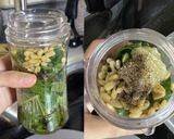 エゴマの葉や春菊で手順2つのジェノベーゼ作り方1写真