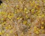 バターと焦がし醤油のコーン炒飯作り方5写真