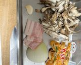 《生クリーム不使用》きのこクリームパスタ作り方1写真