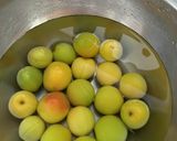 梅とりんご酢のシロップ作り方1写真