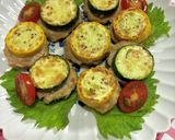 ズッキーニと鶏ミンチの挟み焼き♪作り方8写真