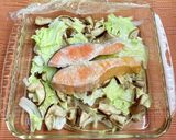 楽うま♪鮭のレンジ蒸し作り方2写真