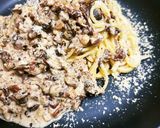 《生クリーム不使用》きのこクリームパスタ作り方8写真