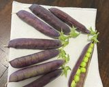 紫さやえんどうの豆ごはん♪作り方7写真