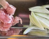 カルボナーラっぽい冷製パスタ　ミント風作り方1写真