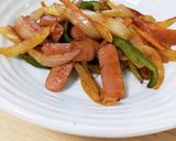 ウインナーと野菜のケチャップ炒め作り方4写真