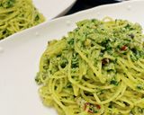 大葉と魚介ラグーソースパスタ作り方11写真