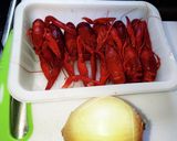 ザリガニと玉ねぎのかき揚げ作り方1写真