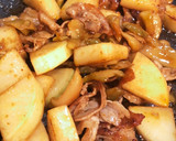 【超簡単】豚肉と大根のぽん酢炒め作り方3写真
