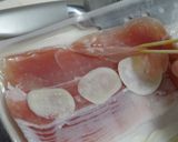 朝掘りニンニクの生ハム巻き作り方8写真