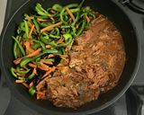 ☆簡単☆ひじきとお野菜の味染み鯖味噌煮作り方4写真