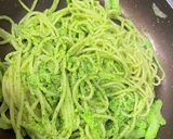 ジェノベーゼパスタ(セロリの葉)作り方6写真