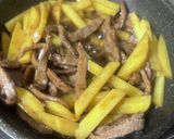 【時短】牛肉とじゃがいもの細切り炒め＊作り方4写真