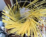 ピーマン桜えびベーコンと塩昆布のパスタ作り方1写真