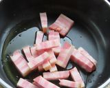 ピーマン桜えびベーコンと塩昆布のパスタ作り方3写真