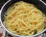 ピーマン桜えびベーコンと塩昆布のパスタ作り方8写真
