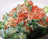 トロロとおくらのネバネバ丼作り方1写真