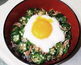 トロロとおくらのネバネバ丼作り方3写真