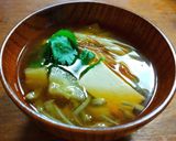 厚めに切ったトロトロのなすのお味噌汁　作り方9写真
