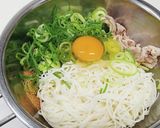 残った素麺でお好み焼き作り方1写真