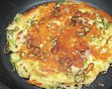 残った素麺でお好み焼き作り方3写真