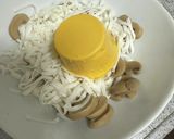 ダイエットとうふ麺うにクリームパスタ風作り方3写真