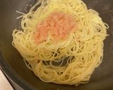 ワンパン★和風明太子パスタ　麺つゆバター作り方4写真