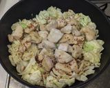 やわらか胸肉とキャベツのマスタード炒め作り方7写真