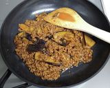減塩 なすとひき肉の甜麺醤炒め作り方6写真