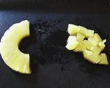 パイナップルのフルーツコーヒー作り方1写真