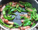 ピーマン桜えびベーコンと塩昆布のパスタ作り方6写真