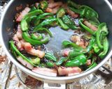 ピーマン桜えびベーコンと塩昆布のパスタ作り方7写真