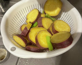 さつまいもと鶏そぼろの照り焼き作り方2写真