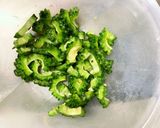 全てレンジ食べきり量中華風ゴーヤごま和え作り方2写真