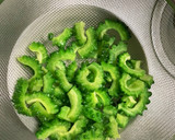 全てレンジ食べきり量中華風ゴーヤごま和え作り方7写真
