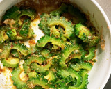 全てレンジ食べきり量中華風ゴーヤごま和え作り方9写真