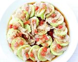 レンジで簡単【ズッキーニと豚の重ね蒸し】作り方6写真
