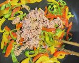 カラフルピーマンの塩昆布炒め作り方3写真