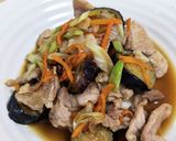茄子と豚こま肉の和風炒め作り方6写真