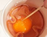 レンジで簡単ハムエッグ作り方3写真