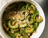 全てレンジ食べきり量中華風ゴーヤごま和え作り方11写真