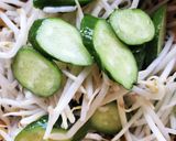 【キムチ】きゅうり大豆チーズモヤシゆで卵作り方1写真