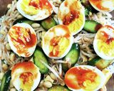 【キムチ】きゅうり大豆チーズモヤシゆで卵作り方8写真