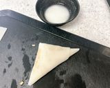 カレーツナキャベツチーズの♪三角春巻き作り方9写真