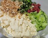 湯葉、梅、大葉、きゅうりの和え物作り方2写真
