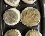 塩漬け大葉の焼きおにぎり作り方7写真