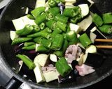 茄子と甘とうがらしのマーボー作り方3写真