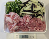 夏野菜とやわらか豚肉のしょうが炒め作り方1写真