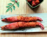 豪華♪海老みそ付き巨大海老フライ作り方10写真